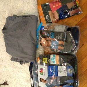 Underwear Large 36-38. V neck shirt XL